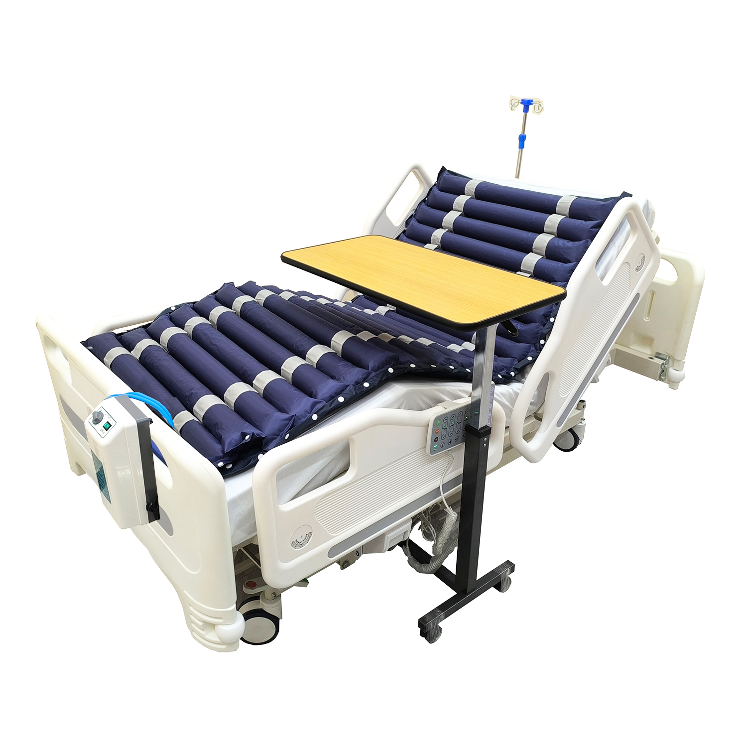 What can an overbed table be used for in hospital