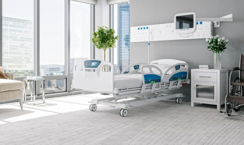 Positioning hospital bed rails