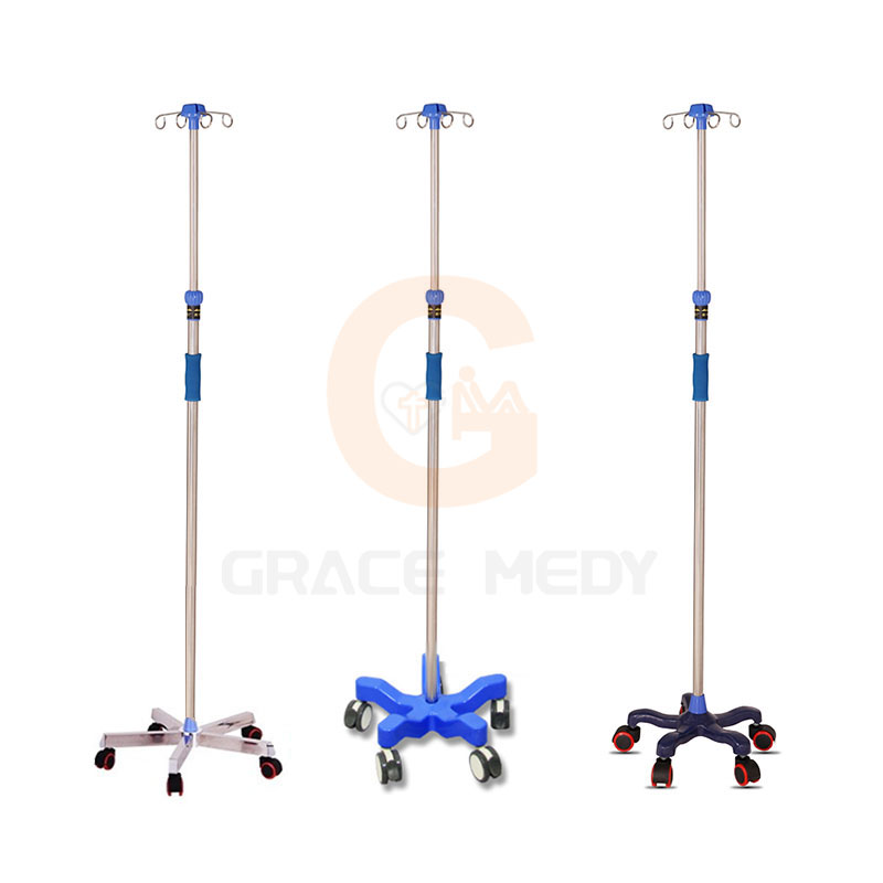 Mobile or Rolling IV Poles supplier-Grace Medy