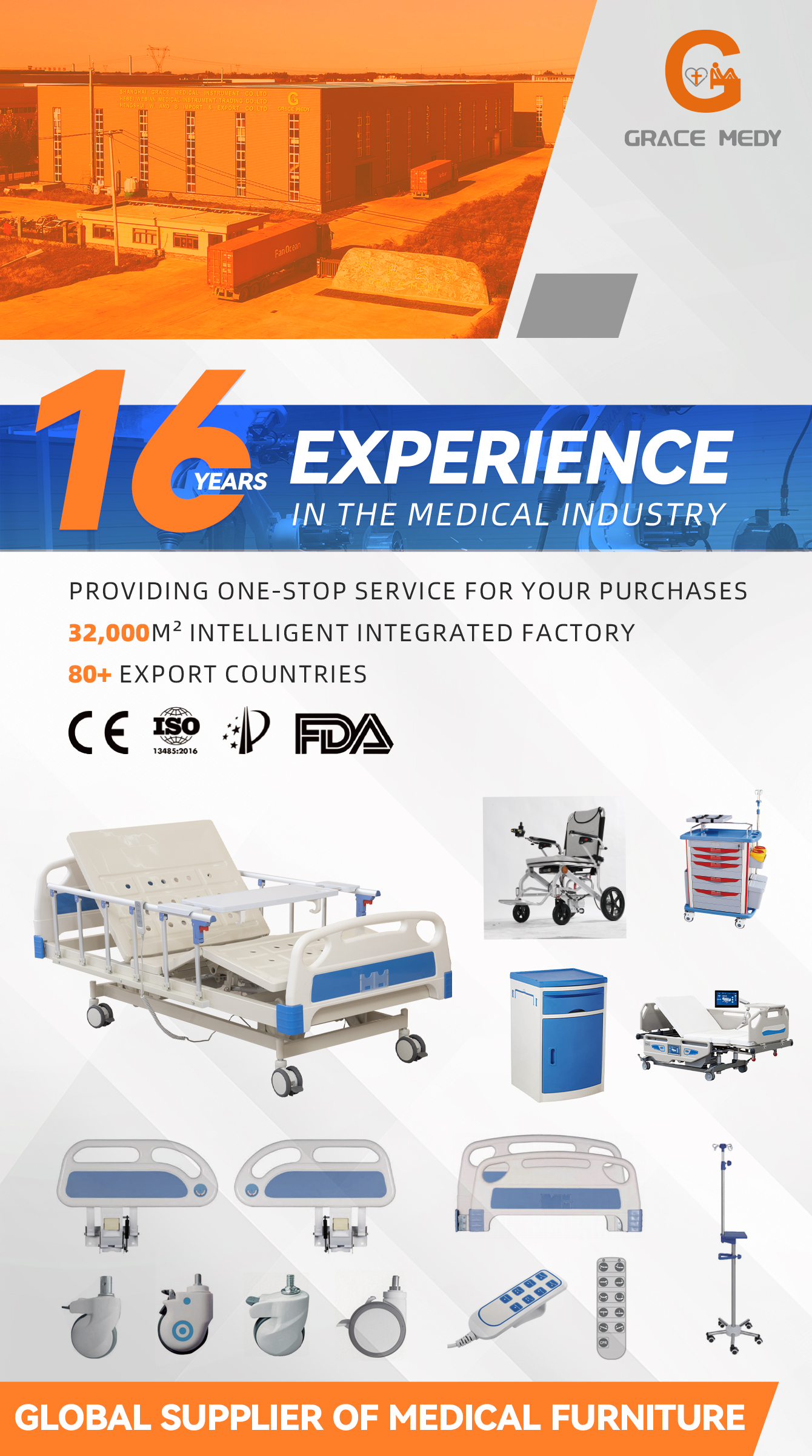Grace Medy Adjustable medical bed companies
