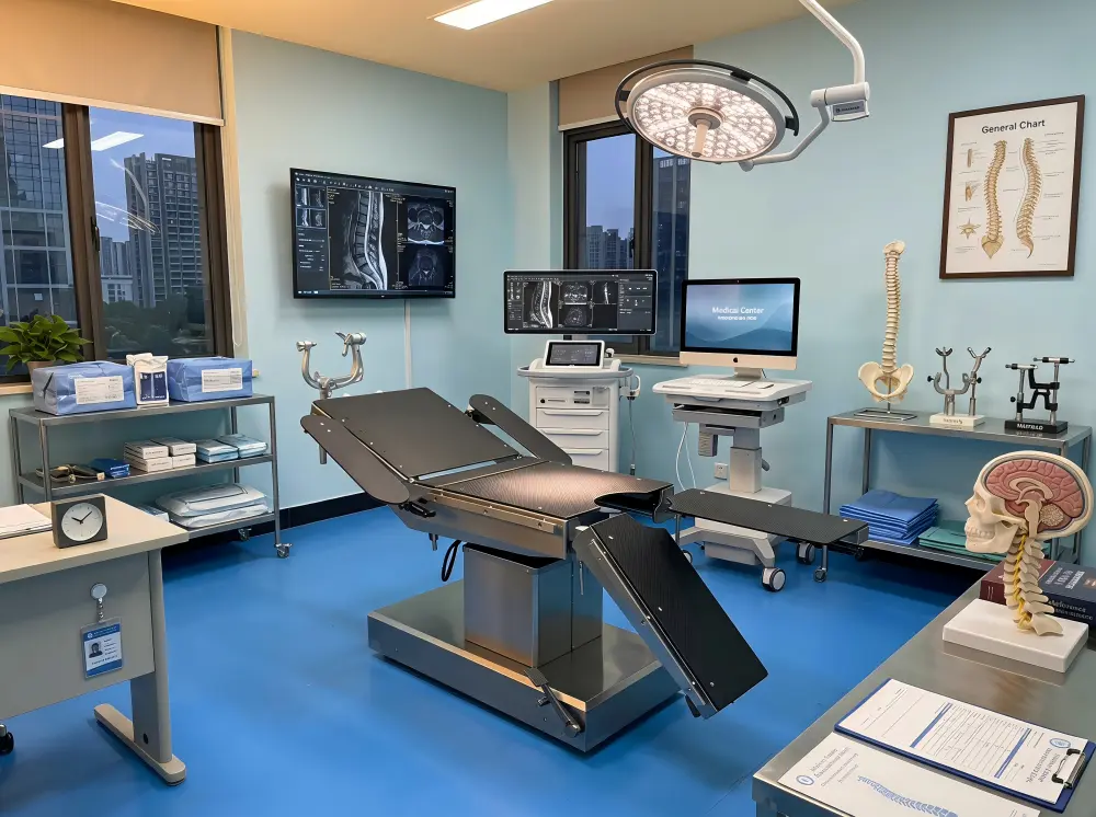 surgical bed in a morden operating room.webp