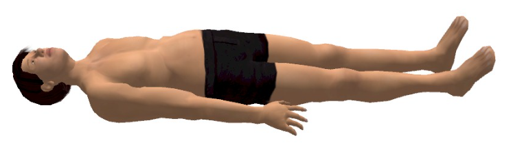 What are the possible patient positions on medical bed Supine position.png
