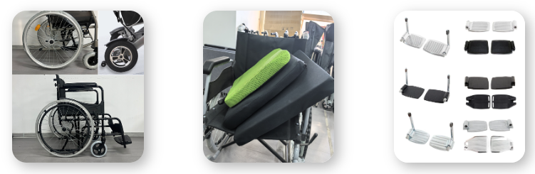 The parts of a wheelchair and its features