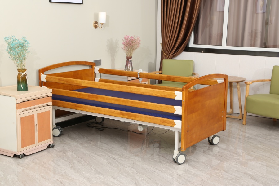 Hospital beds full-length side rails