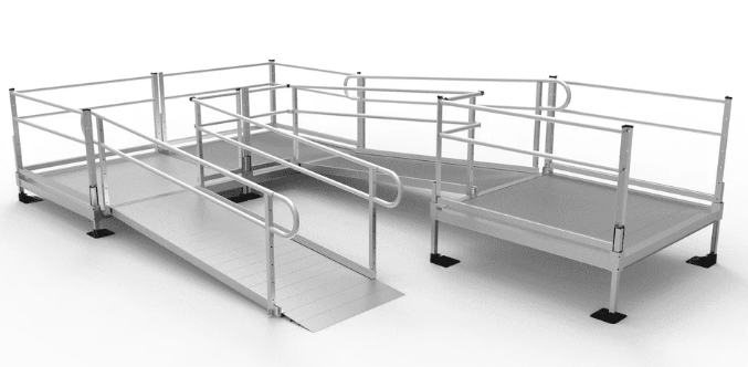 Aluminum Wheelchair Ramp Installation