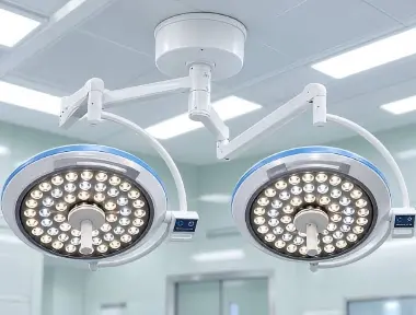 Key Factors To Consider When Selecting Surgical Lights Ceiling-mounted LED surgical light in a modern operating room.webp
